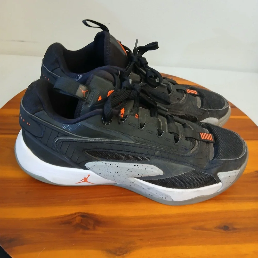 Jordan‎ Luka 2 Mens 10 Black Cement Basketball Shoes Sneakers DX8733-006